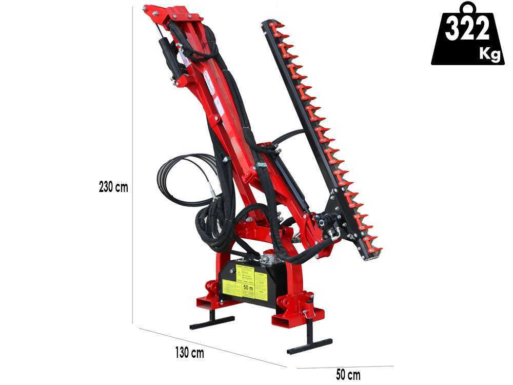 GeoTech Pro THT 175 heggenschaararm voor de trekker, detail 1