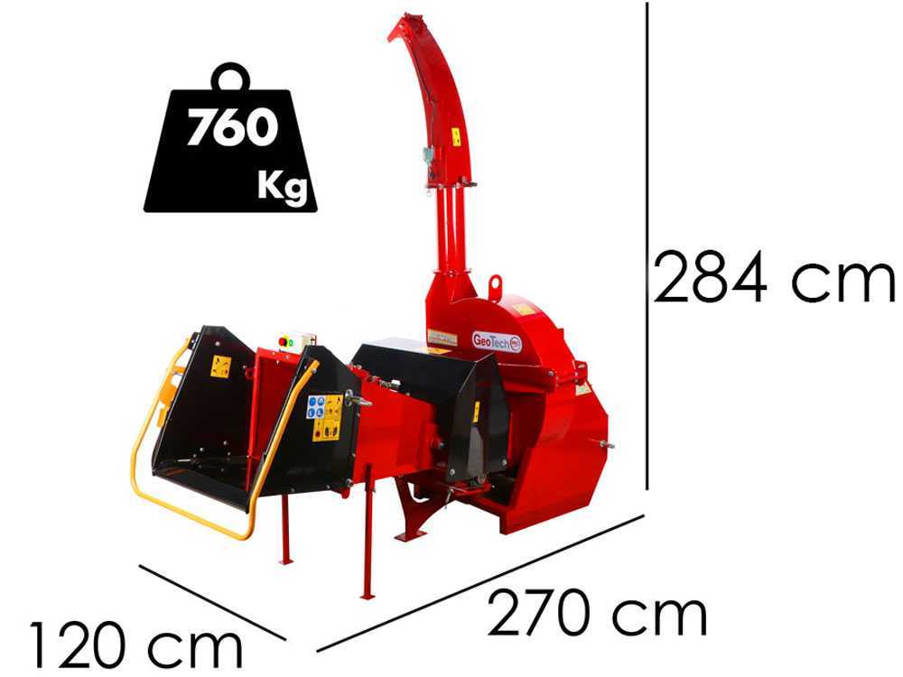 GeoTech Pro WS102RS aftakas hakselaar, takken tot 254 mm, detail 1