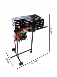 GeoTech SPHE 5 elektrische houtklover 2-in-1, 5 ton, horizontaal, detail 1