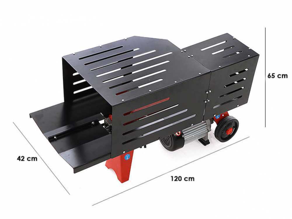 GeoTech SPHE 6 elektrische houtklover, 6 ton, horizontaal, detail 1