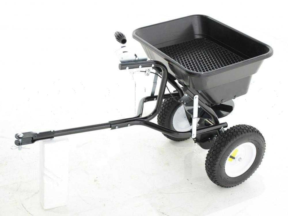Getrokken strooiwagen voor zitmaaier GeoTech Riding-on Mowers, 29 liter, detail 1