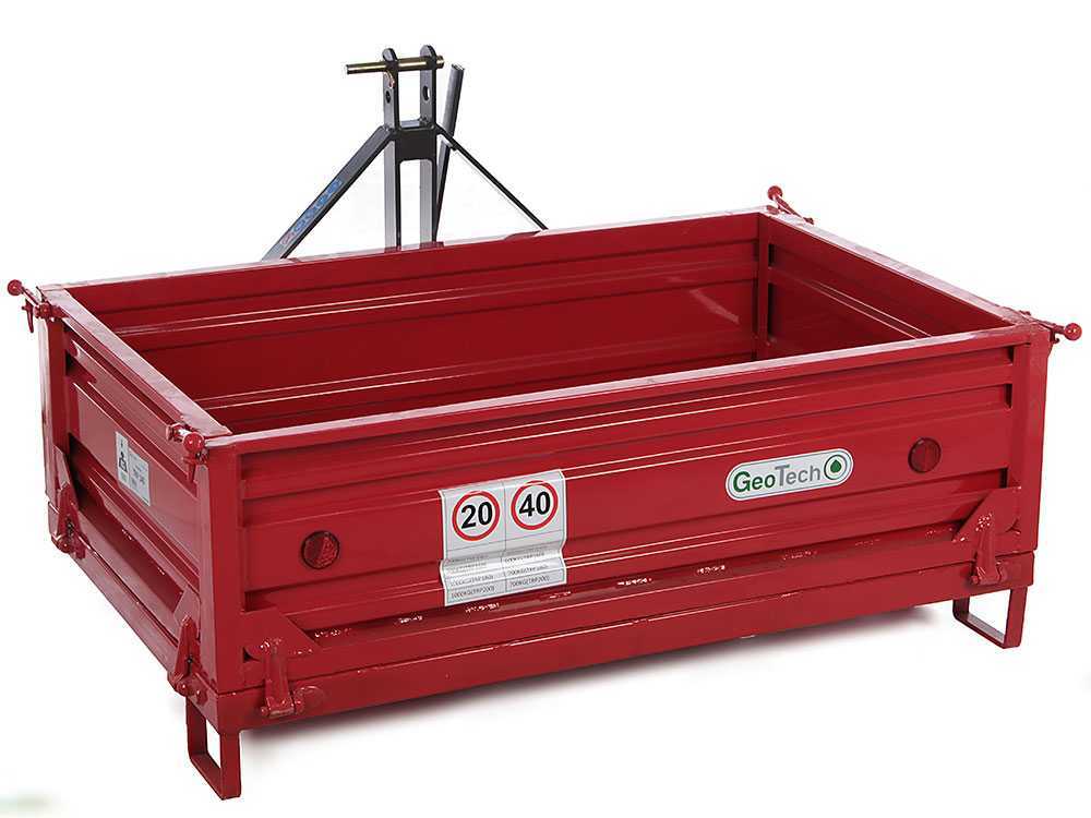 GeoTech TRP 160 transportbak voor de trekker, detail 1