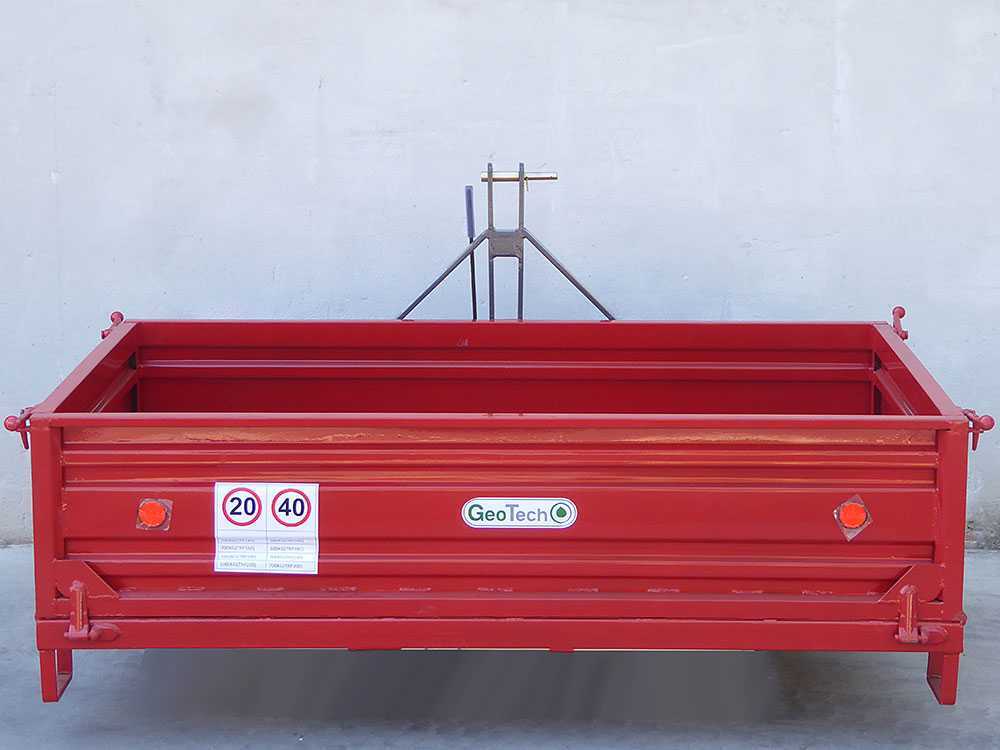 GeoTech TRP 180 transportbak voor de trekker, detail 1