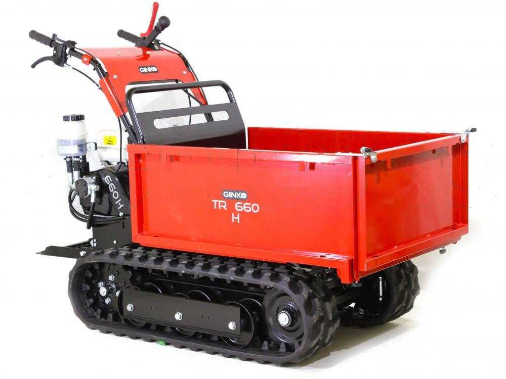 Rupsdumper laadvermogen 600 kg Ginko - MGM TR 660 Extensible, motor Honda GX200, hydraulisch kiepen, detail 1