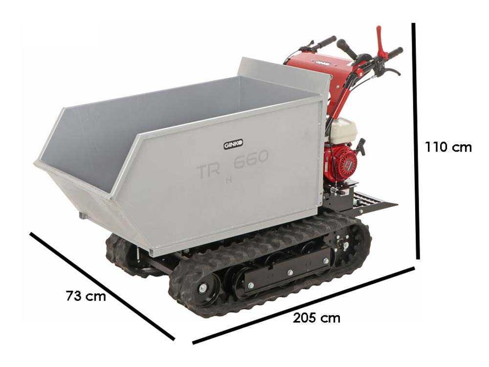 Rupsdumper laadvermogen 600 kg Ginko - MGM TR 660, motor Honda GX 200, detail 1
