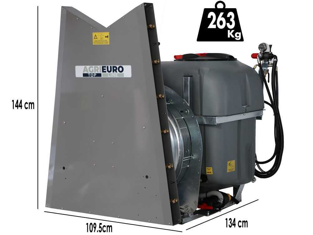 AgriEuro TOP-LINE Gray Tower Reverse 400/70 nevelspuit, 400 liter, pomp AR713, detail 1