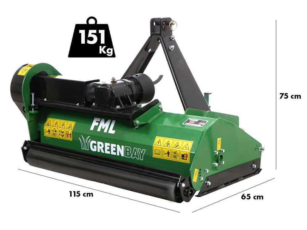 GreenBay FML 105 klepelmaaier 103 cm, detail 1