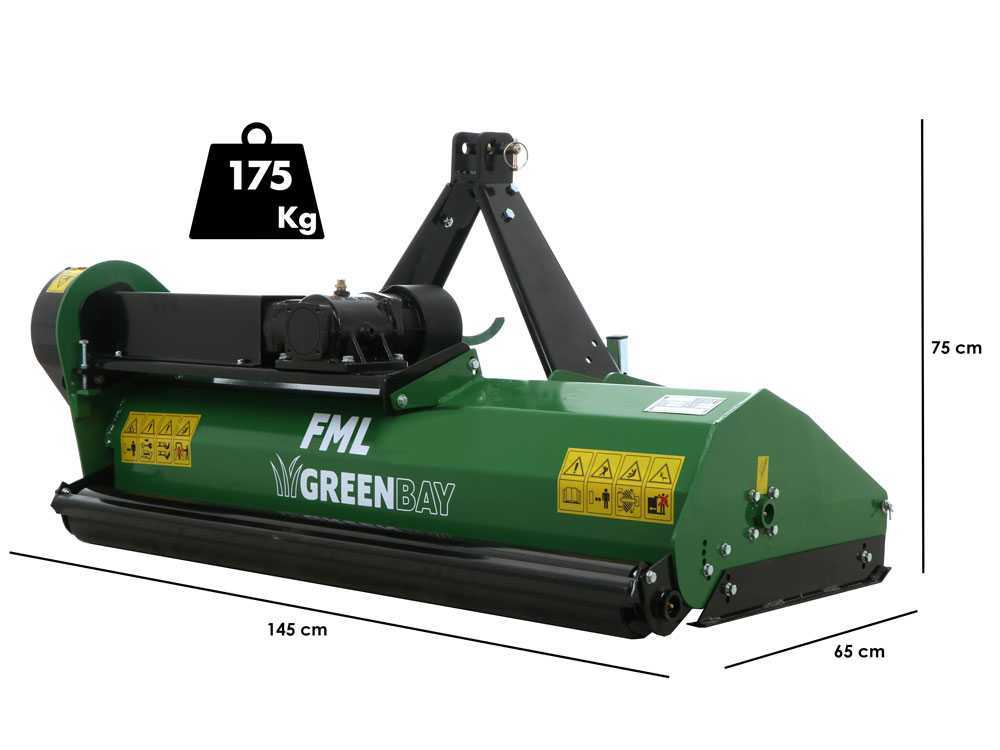 GreenBay FML 135 klepelmaaier 133 cm, detail 1