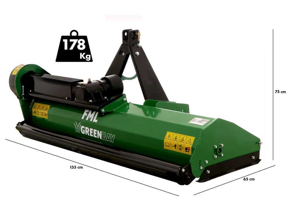 GreenBay FML 145 klepelmaaier 143 cm, detail 1