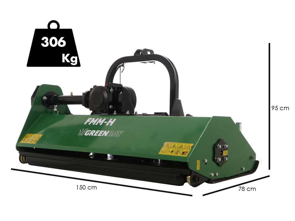GreenBay FMM 175 klepelmaaier 172 cm, detail 1