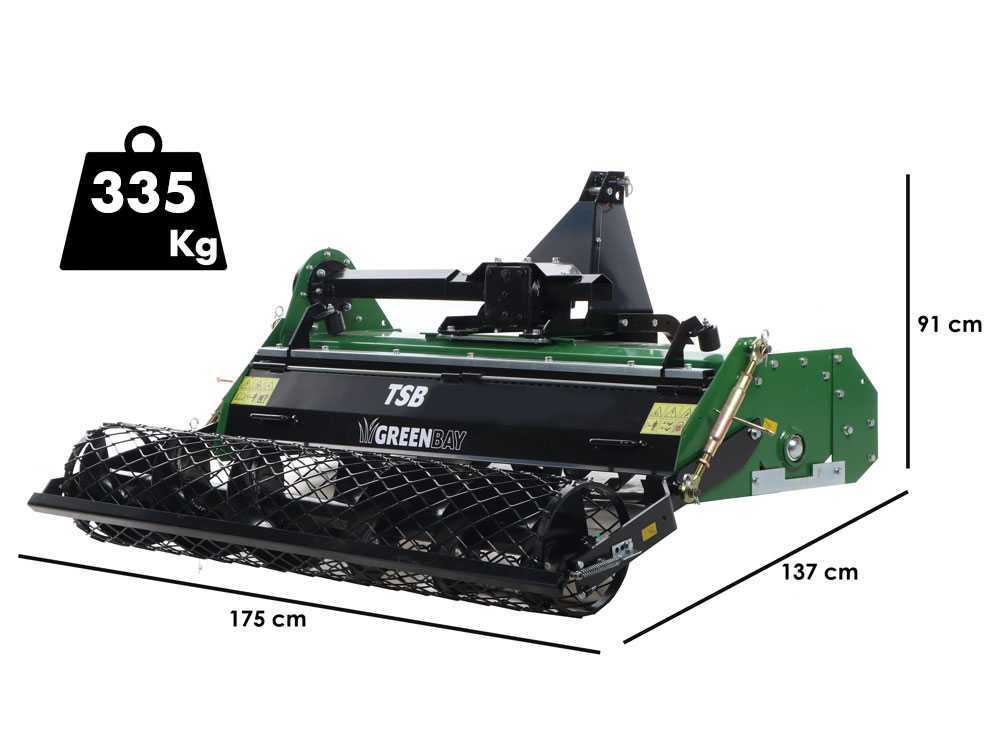 GreenBay TSB 145 stenenbegraver 135 cm, detail 1