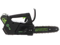 Greenworks GD40TCS accu kettingzaag voor snoeien, zwaard 25 cm, 40 V zonder accu, detail 1