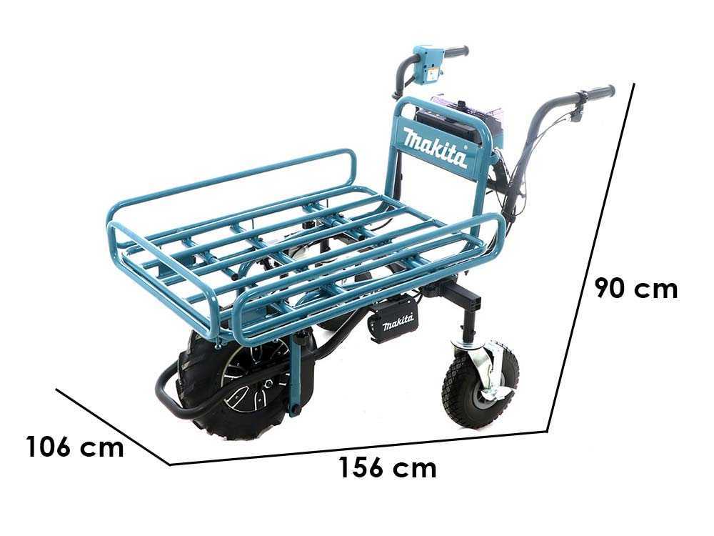 Accu motorkruiwagen laadvermogen 130 kg Makita DCU180, 18 V 5 Ah (K503921), detail 1
