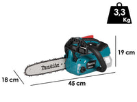 Makita DUC254 accu kettingzaag, zwaard 25 cm, 18 V 3 Ah, detail 1
