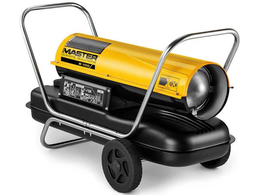 Master B 100 diesel heteluchtkanon 29 kW, direct gestookt, detail 1