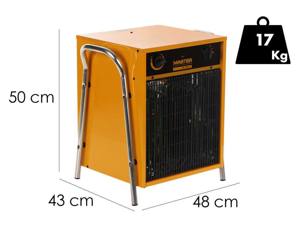 Master B 15IT elektrische heteluchtkanon 15 kW, 400 V, detail 1