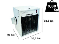 Master TR 9D elektrische heteluchtkanon 9 kW, 400 V, met afstandsbediening, detail 1