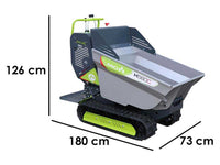 Rupsdumper laadvermogen 500 kg MCH H560C-GX, hydraulisch kiepen, detail 1