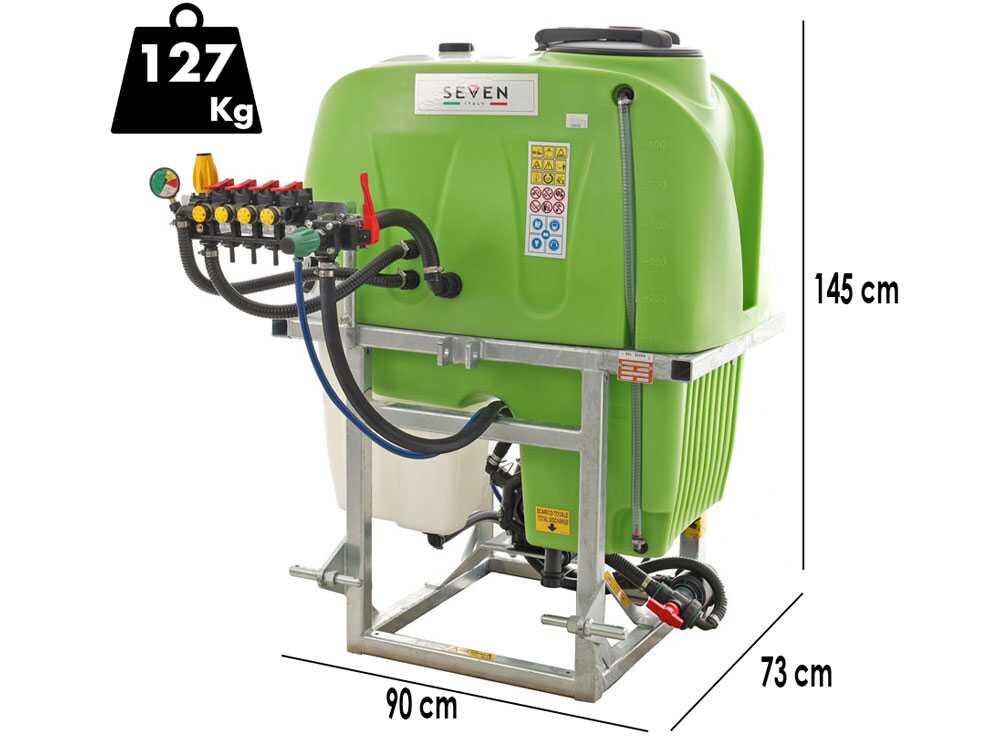 Seven Italy veldspuit, 400 liter, pomp Comet BP75, detail 1