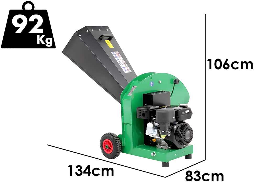Seven Italy CH210 benzine hakselaar, takken tot 50 mm, detail 1