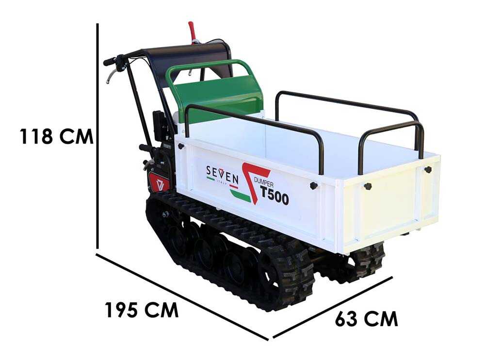 Rupsdumper laadvermogen 500 kg Seven Italy T500 GX-E, detail 1