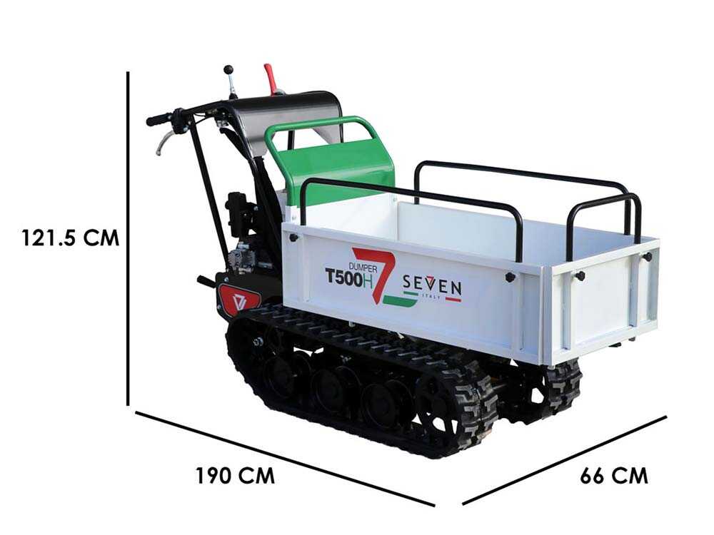 Rupsdumper laadvermogen 500 kg Seven Italy T500H GX-E, detail 1