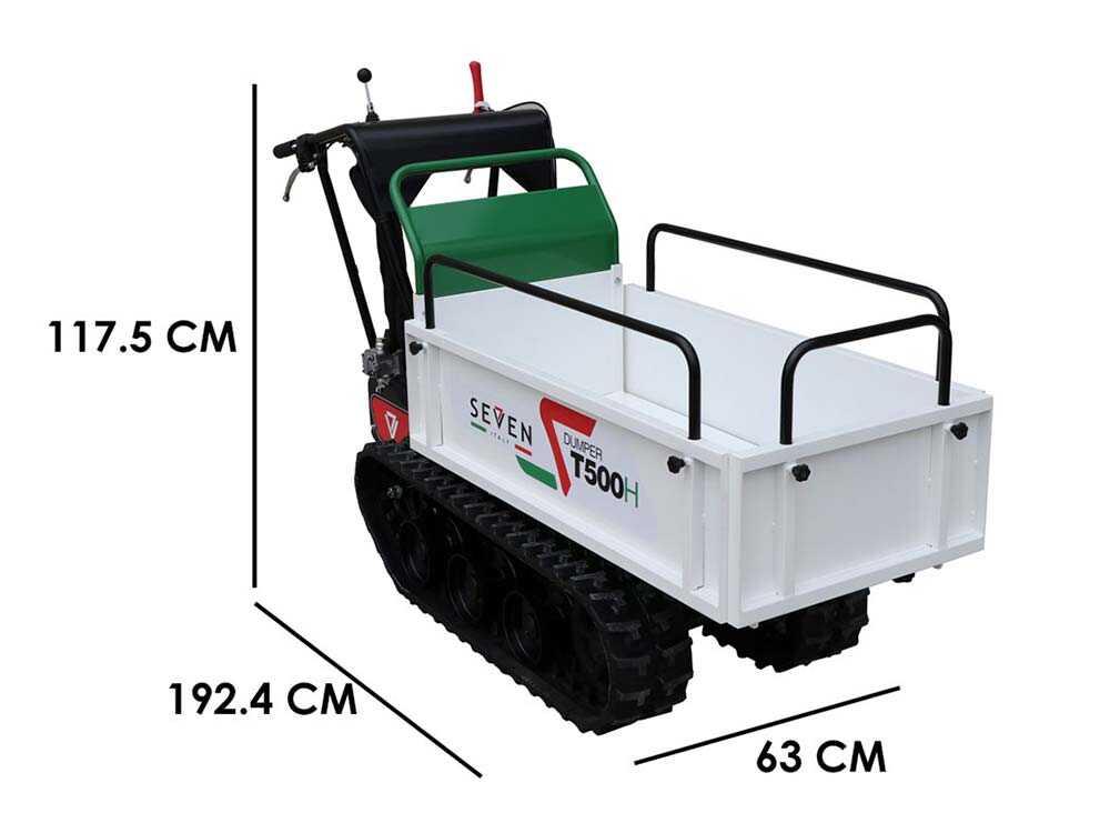 Rupsdumper laadvermogen 500 kg Seven Italy T500H GX, detail 1