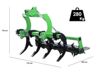 Seven Italy BIG 4 woeler 160 cm, 4 tanden, mechanische rol, detail 1