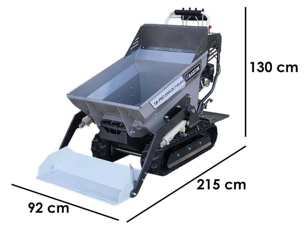 Rupsdumper laadvermogen 500 kg BlackStone TB-PRO 5500 DLT-Hydro, detail 1