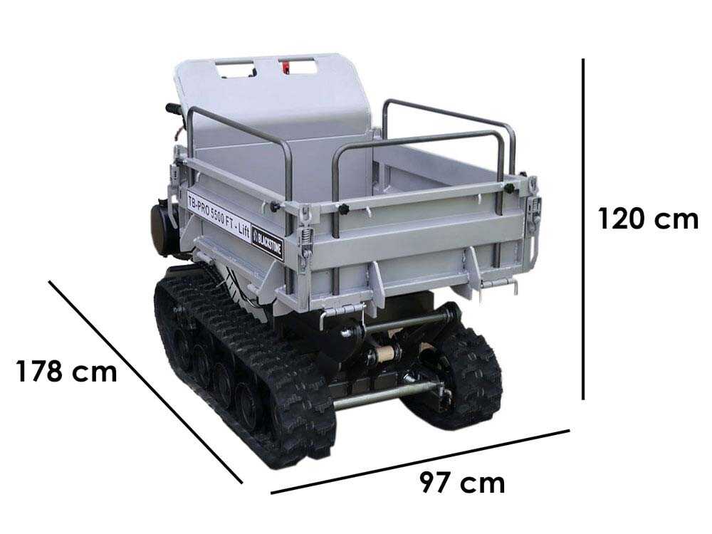 Rupsdumper laadvermogen 500 kg BlackStone TB-PRO 5500 FT, detail 1