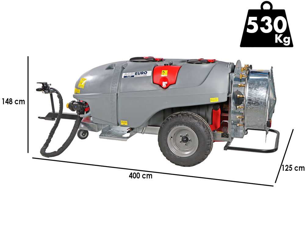 AgriEuro TOP-LINE Gray T Car 1500/80 getrokken nevelspuit, 1500 liter, pomp AR1064, detail 1