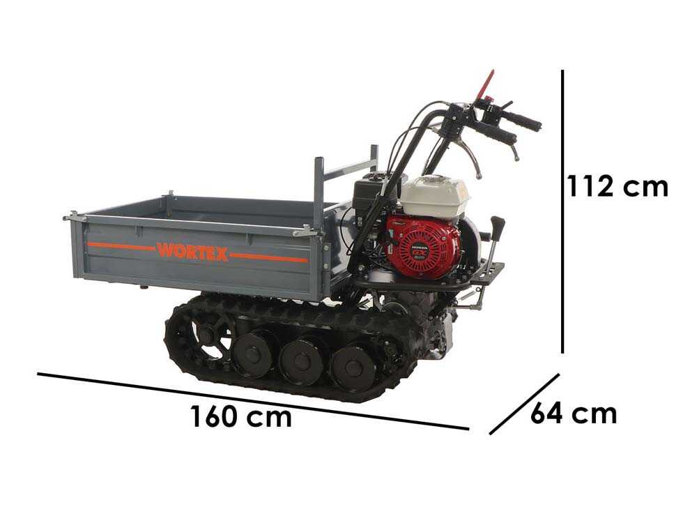 Rupsdumper laadvermogen 300 kg Wortex SFH 300, detail 1