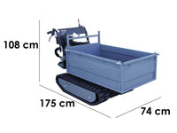 Rupsdumper laadvermogen 500 kg Wortex SFL 500-HS, detail 1