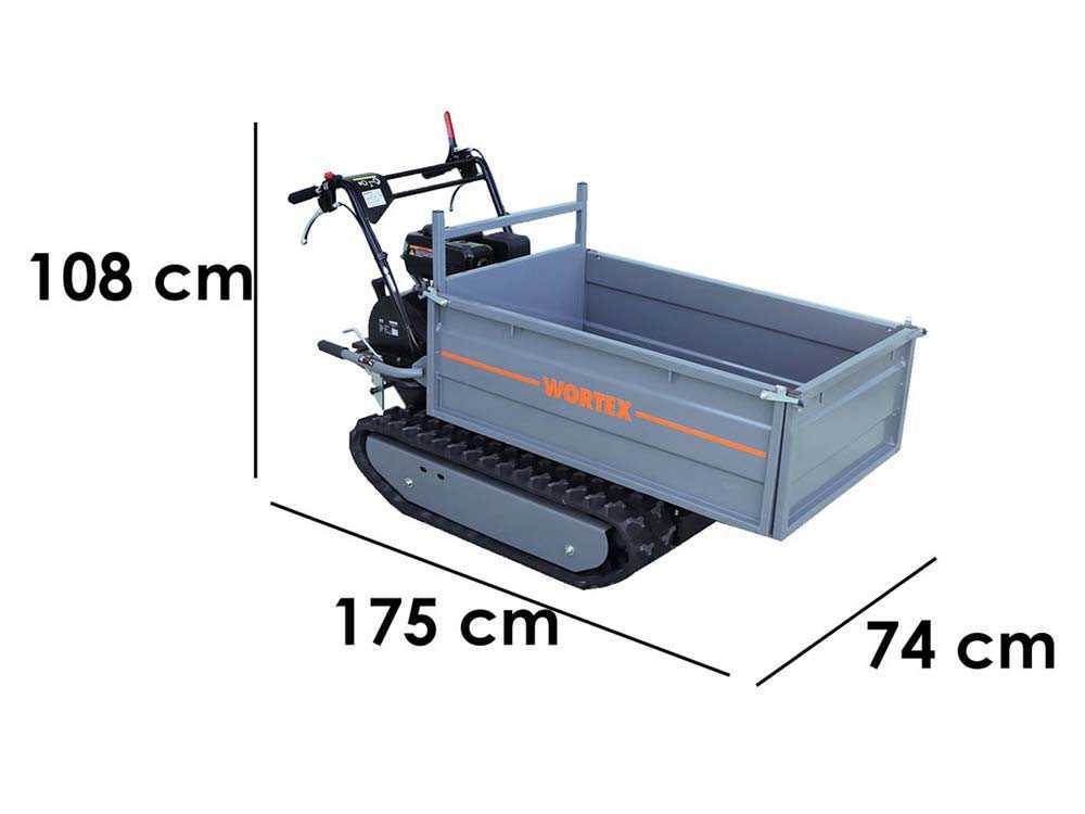 Rupsdumper laadvermogen 500 kg Wortex SFL 500, detail 1