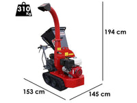 Zanon BC 90 Cingo benzine hakselaar, takken tot 90 mm, detail 1