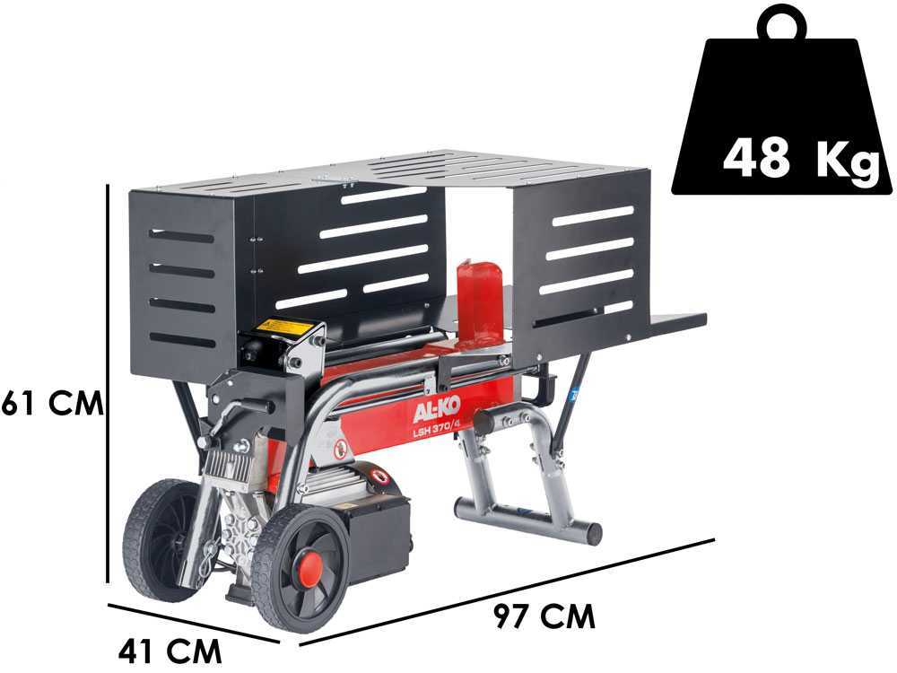 AL-KO LSH 370/4 elektrische houtklover, 4 ton, horizontaal, detail 1