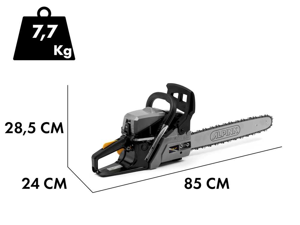 Alpina ACS 47 benzine kettingzaag, zwaard 45 cm, detail 1
