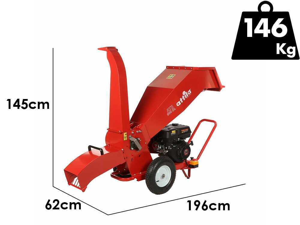 Attila ATS 900 DL benzine hakselaar, takken tot 80 mm, detail 1