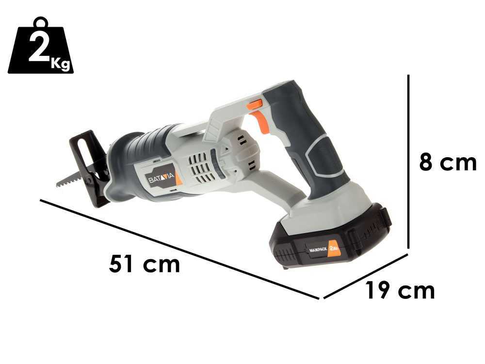 Batavia 7062507 accu reciprozaag, 18 V zonder accu, detail 1