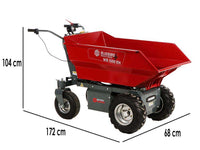 Accu motorkruiwagen laadvermogen 500 kg Blue Bird Wheelbarrow, 48 V 32 Ah, detail 1