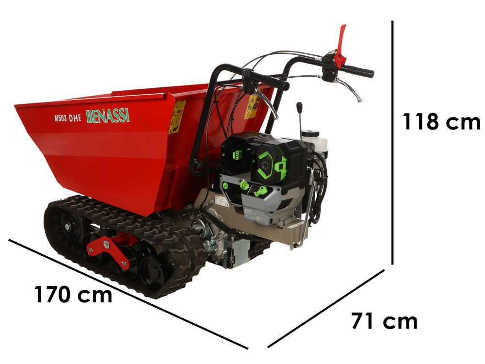 Accu motorkruiwagen laadvermogen 550 kg Benassi M503E DH, 56 V 12 Ah, hydraulisch kiepen (K610970), detail 1