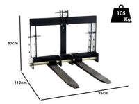 BlackStone B-PF 900 palletvork voor de trekker, 900 kg, detail 1