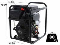BlackStone BD 10000ES diesel motorpomp, aansluiting 100 mm, detail 1