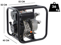 BlackStone BD 5000 diesel motorpomp, aansluiting 50 mm, detail 1