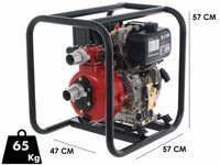 BlackStone BD-H 5000 diesel motorpomp, aansluiting 50 mm, detail 1