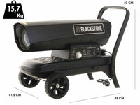 BlackStone BDH 20 diesel heteluchtkanon 20 kW, direct gestookt, detail 1
