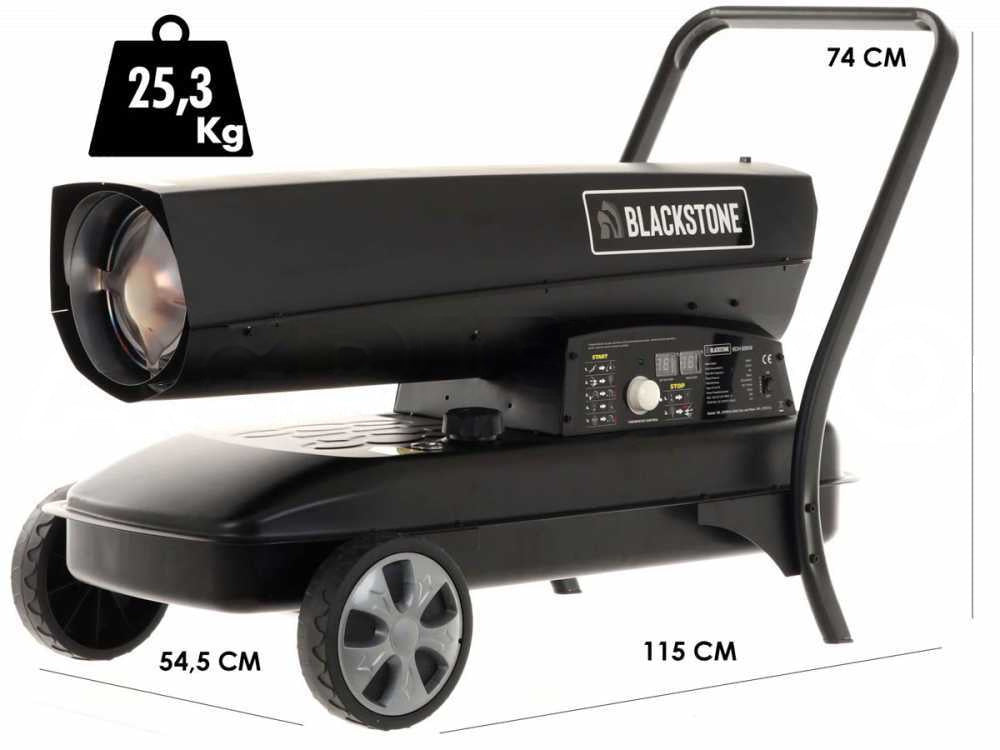 BlackStone BDH 65 diesel heteluchtkanon 65 kW, direct gestookt, detail 1
