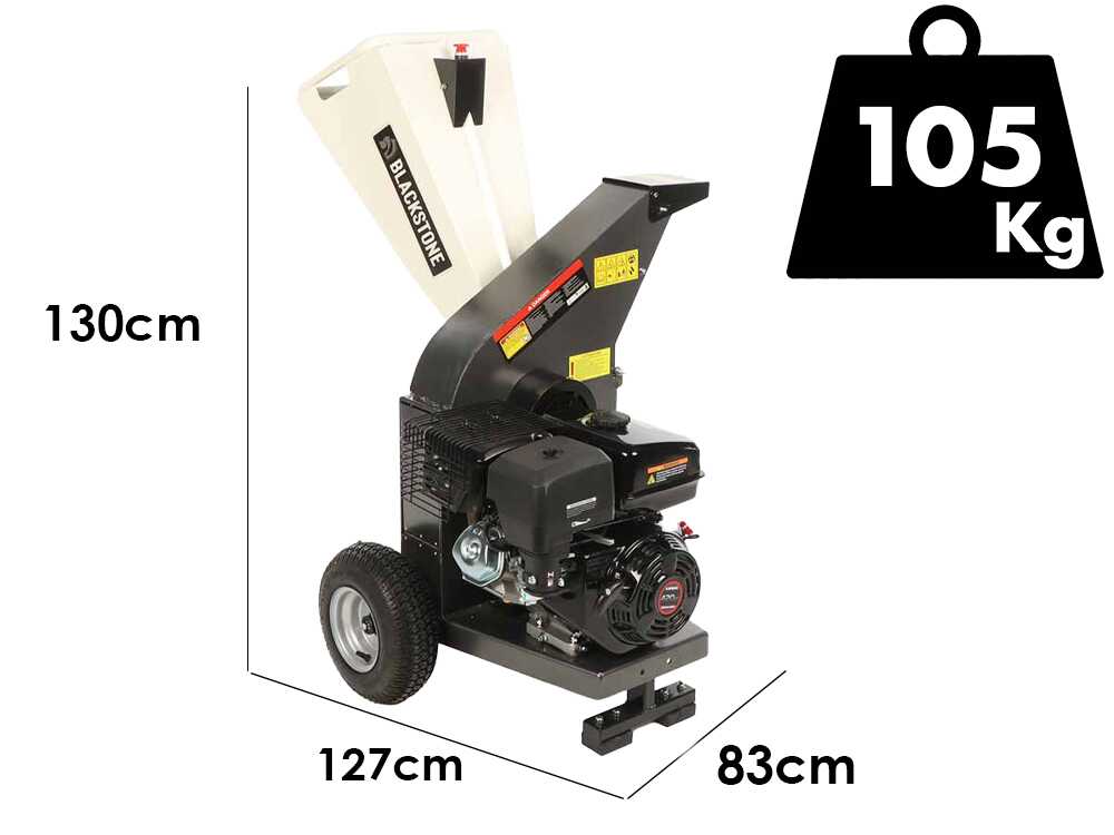 BlackStone DSP 150 L benzine hakselaar, takken tot 80 mm, detail 1