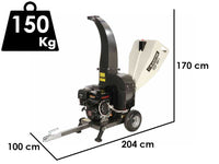 BlackStone DSP 180 L benzine hakselaar, takken tot 90 mm, detail 1