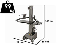 BlackStone EVL 8-55 elektrische houtklover, 8 ton, verticaal, detail 1